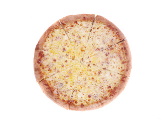 pizza isolated on white background