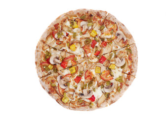 pizza isolated on white background