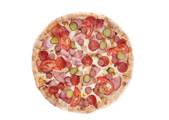 pizza isolated on white background