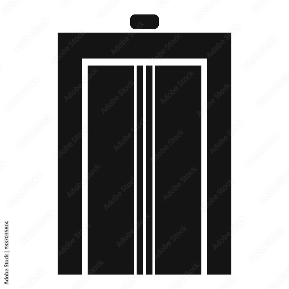 Aufkleber panel elevator icon. simple illustration of panel elevator vector icon for web design isolated on wh