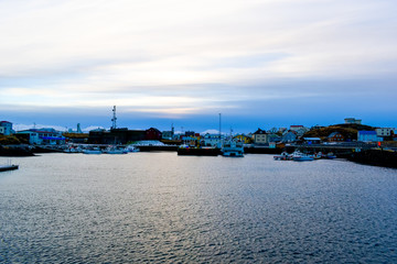Fototapeta premium A fishing port in Stykkishólmur