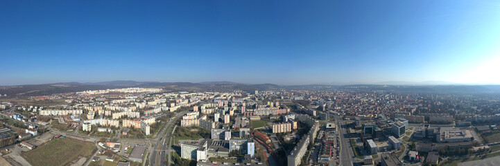 Aerial view of Kosice city in Slovakia