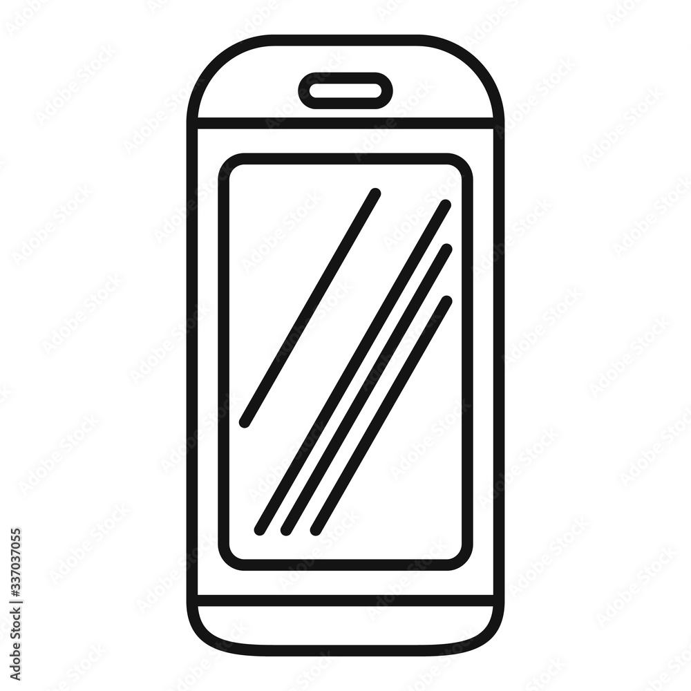 Poster cabine elevator icon. outline cabine elevator vector icon for web design isolated on white backgroun