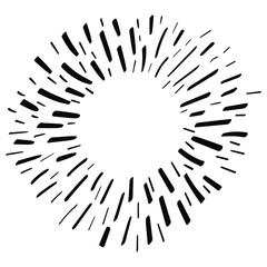 Obraz premium hand drawn design element, starburst doodle ,sparkling doodle,firework doodle. vector illustration.eps 10