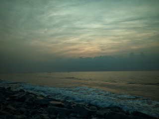 Obraz premium sunset over the sea