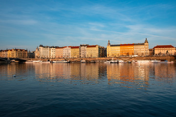 Fototapeta na wymiar Prague city and Vltava river