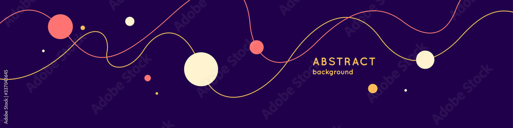 Poster modern background with abstract elements and dynamic shapes. vector illustration.