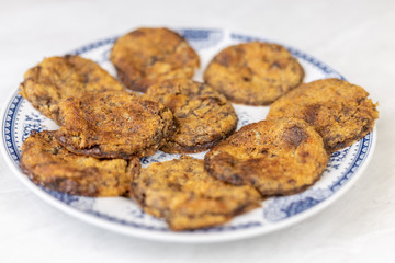 Homemade crisp biscuits cookies with chocolate