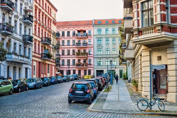 Deurstickers berlin, deutschland - wohnviertel am chamissoplatz in kreuzberg © ArTo