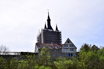Stadtansicht Bad Wimpfen blauer Turm