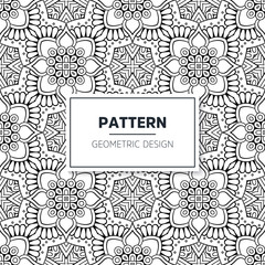 Seamless mandala islamic pattern. Vintage elements