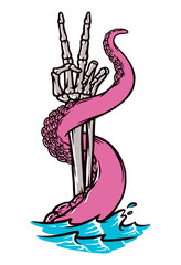 peace hand illustration