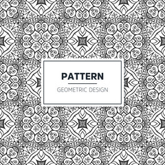 Seamless mandala islamic pattern. Vintage elements