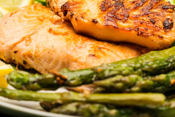 Grilled salmon