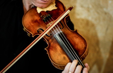 Dettaglio di un violino 