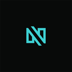 n letter vector logo abstract