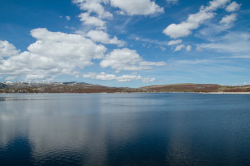 Water reservoir in Galicia, Spain