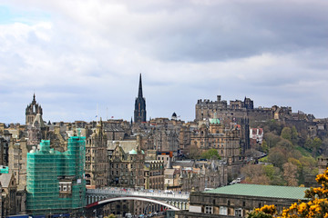 Fototapeta premium Edinburgh city from Carlton Hill 