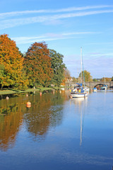 Reflections in the River Dart at Totnes	