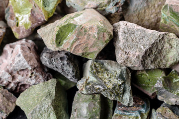 Fototapeta premium Crushed stone abstract textured background. The rough texture of the stone. Building material background