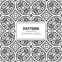 Seamless mandala islamic pattern. Vintage elements