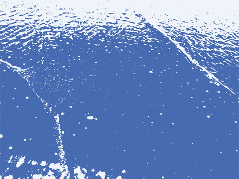 Sea splatter texture background. Grunge wet sand vector patter overlay.