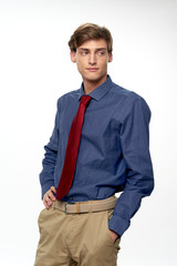 portrait of a handsome young man