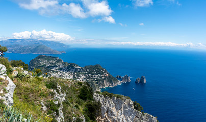 View of Capri from Ana Capri Monte Sollero