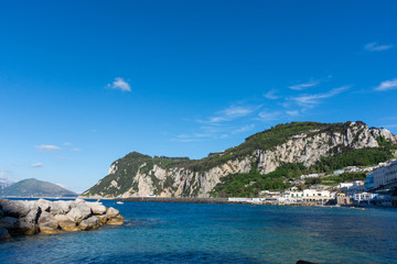 Fototapeta na wymiar View of Marina di Capri