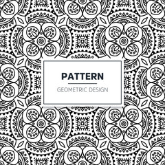 Seamless mandala islamic pattern. Vintage elements