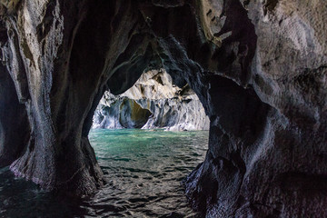 marble chapels natural monument, chilean patagonia, lake general carrera (chelenko), chile	
