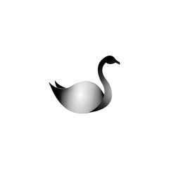 Swan logo Template vector
