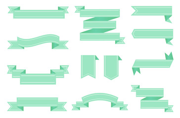 Obraz premium Set of vintage ribbons.Ribbon banners.