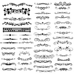 Obraz premium Zestaw ozdobnych przegródek