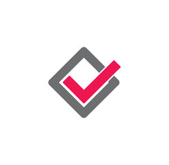 Check box icon on background for graphic and web design. Creative illustration concept symbol for web or mobile app
