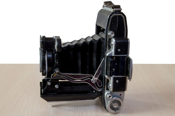 vintage folding film camera