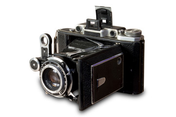 vintage folding film camera