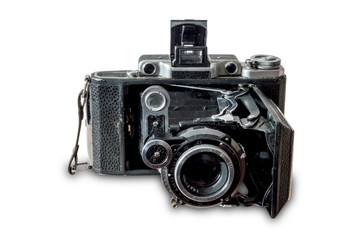 vintage folding film camera