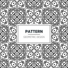 Seamless mandala islamic pattern. Vintage elements