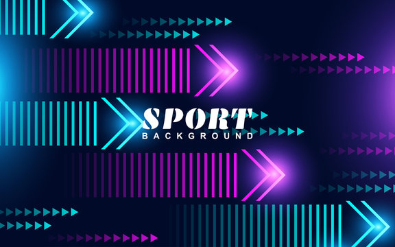 Bright modern gradient colors abstract background with dynamic and motion speed style. Minimal vector layout design template sport concept can use web banner championship, poster tournament, cup event