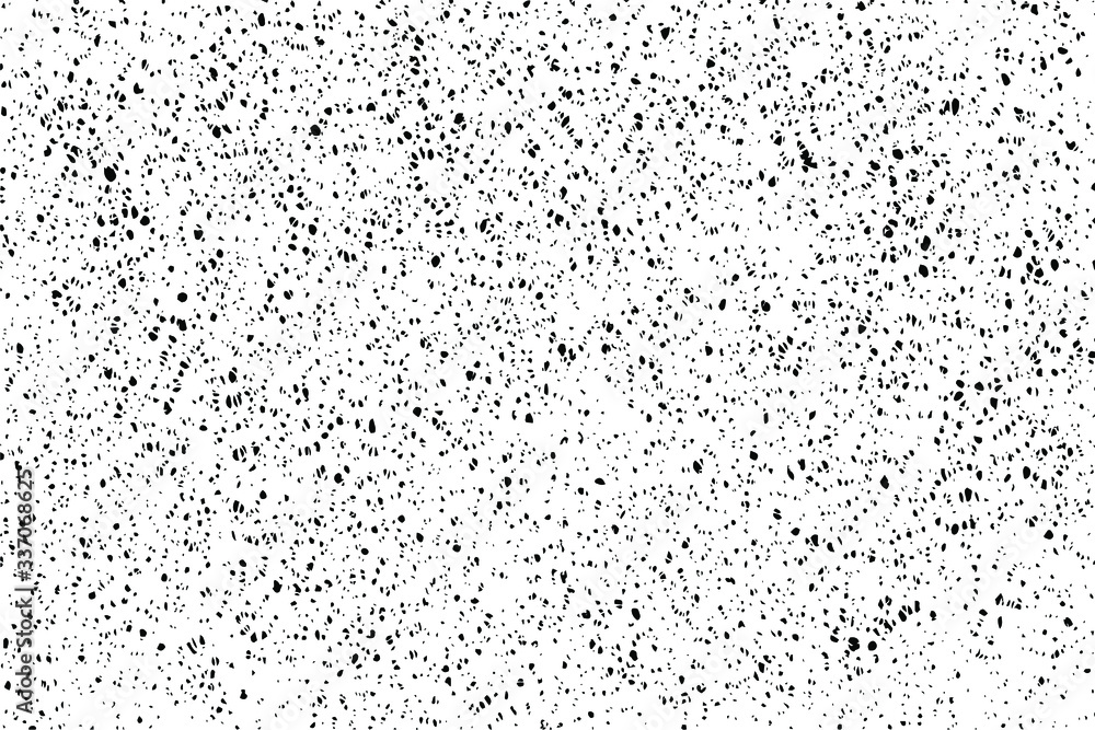 Poster grunge texture of an uneven rough surface with pores of different sizes. abstract background that re