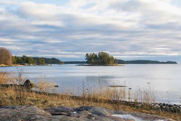 View to the sea shore and Gulf of Finland, Kopparnas-Storsvik recreation area, Finland