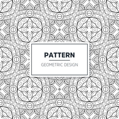 Seamless mandala islamic pattern. Vintage elements