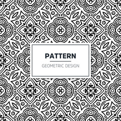 Seamless mandala islamic pattern. Vintage elements