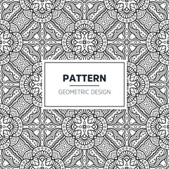Seamless mandala islamic pattern. Vintage elements