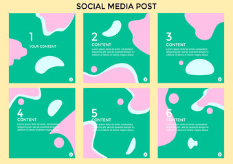 ABSTRACT AESTHETIC GEOMETRIC PASTEL COLORFUL BACKGROUND VECTOR DESIGN TEMPLATE FOR WALLPAPER, COVER DESIGN, HOMEPAGE DESIGN	