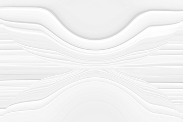 Blurred white background with elements of circles. The texture of volumetric figures for a screensaver or wedding card. Blur with space design.