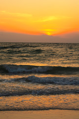 Fototapeta na wymiar Beautiful Sunset Clearwater Tampa Florida Beach