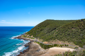 View from Teddy's lookout, along the Great Ocean Road, Australia