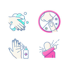 Set color icons, hygiene rules